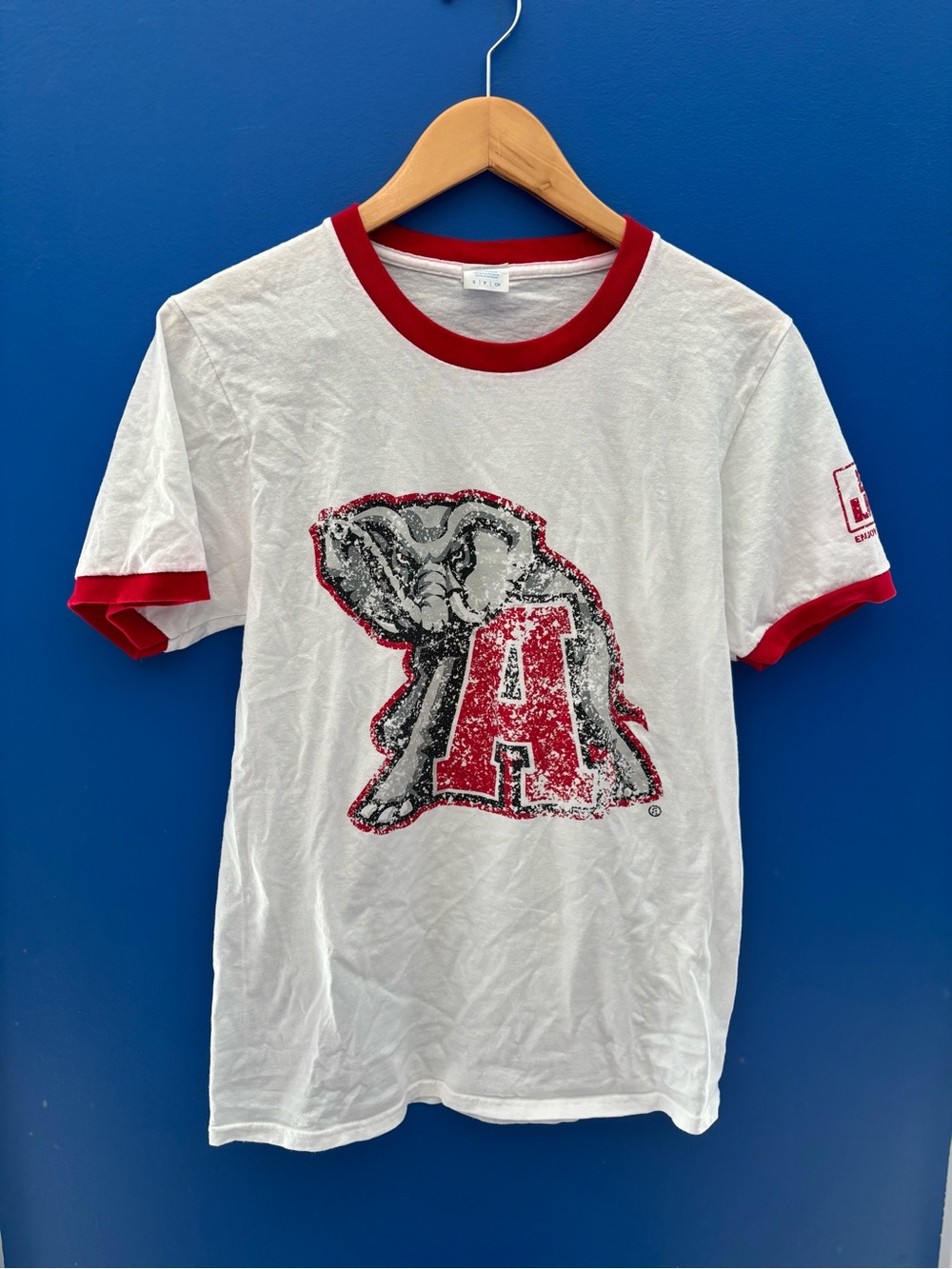 University of Alabama Crimson Tide ringer t-shirt "Crimson Tide" mascot logo